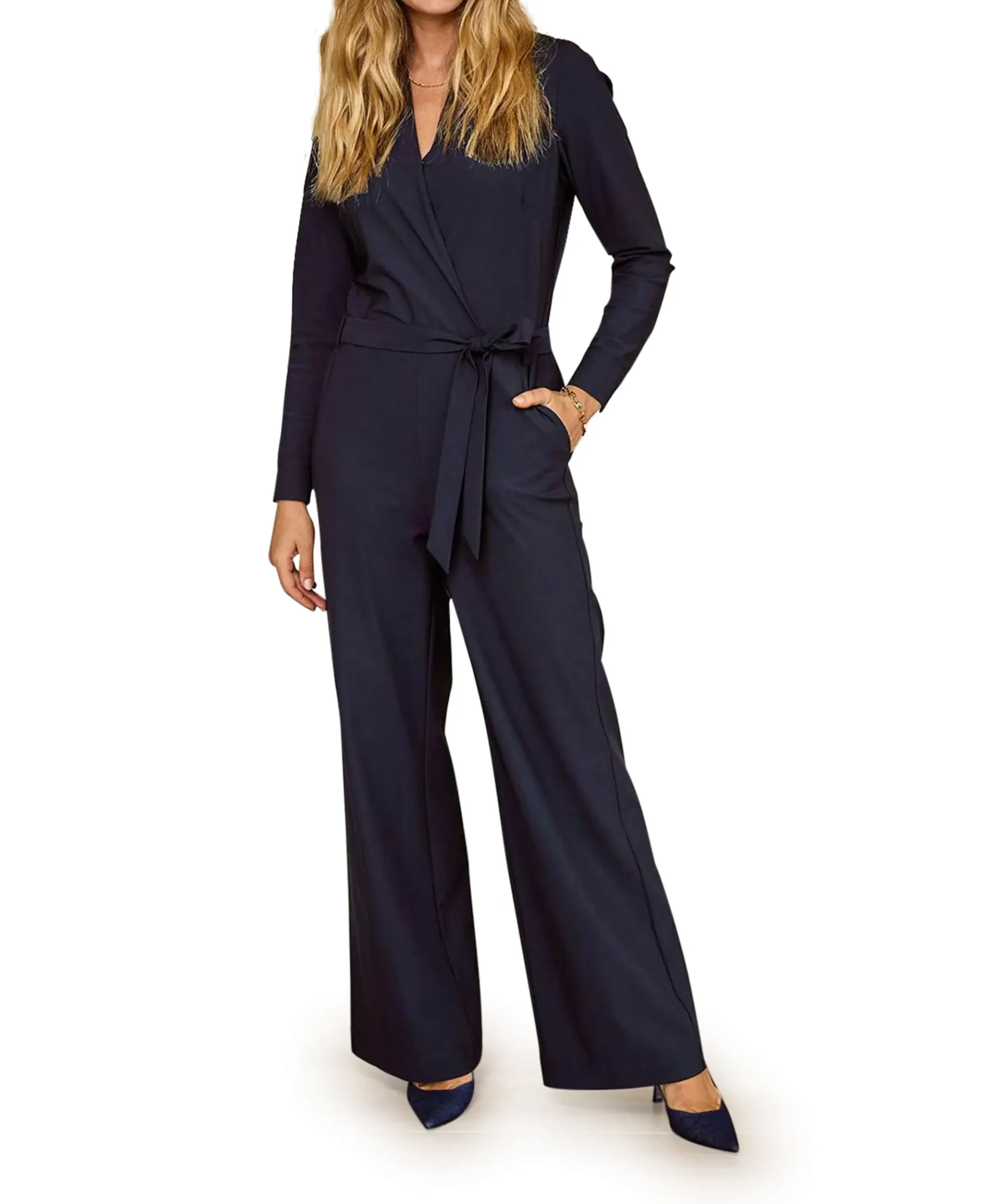 Nadia jumpsuit dames jumpsuit blauw