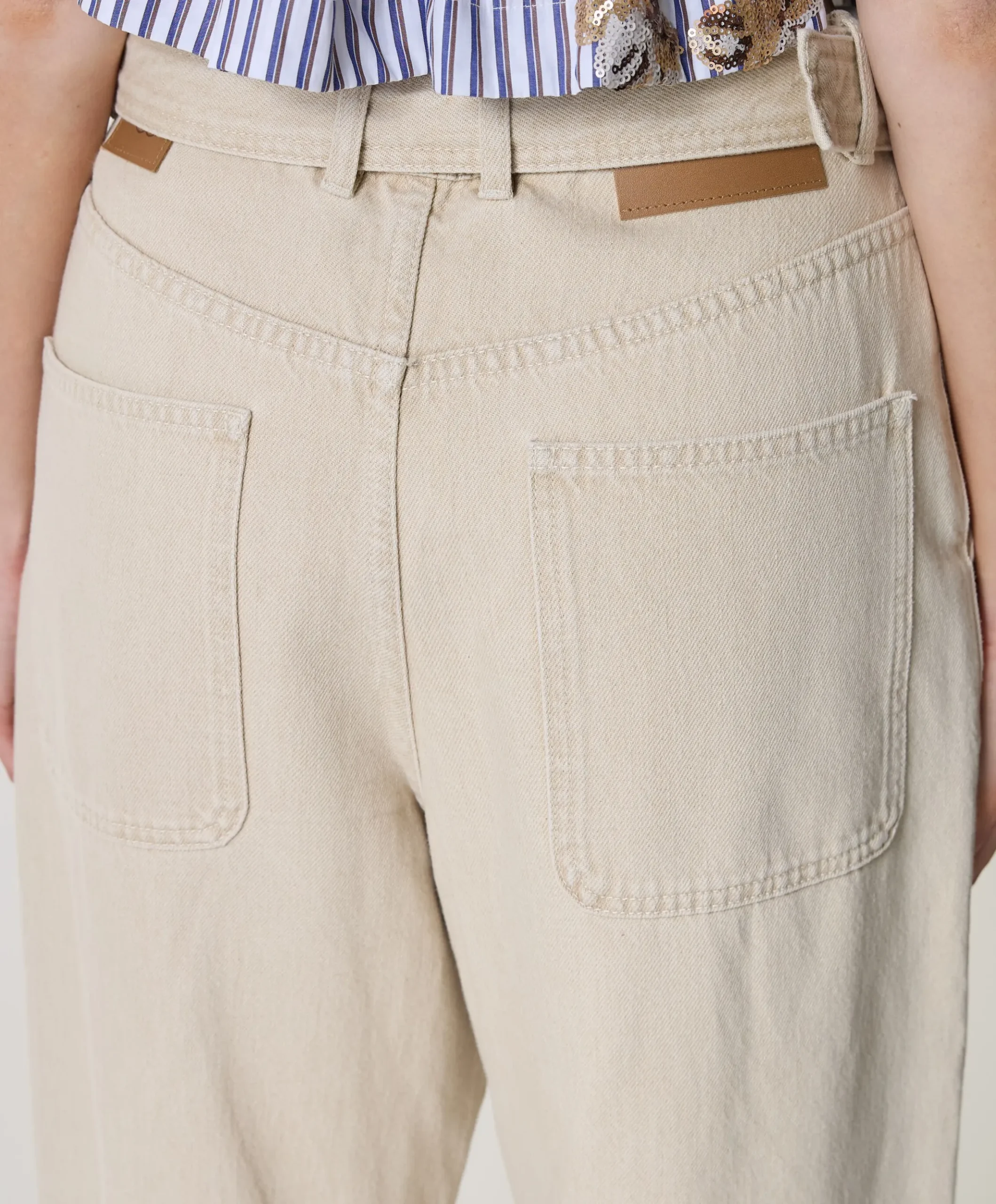 NANINA dames jeans beige