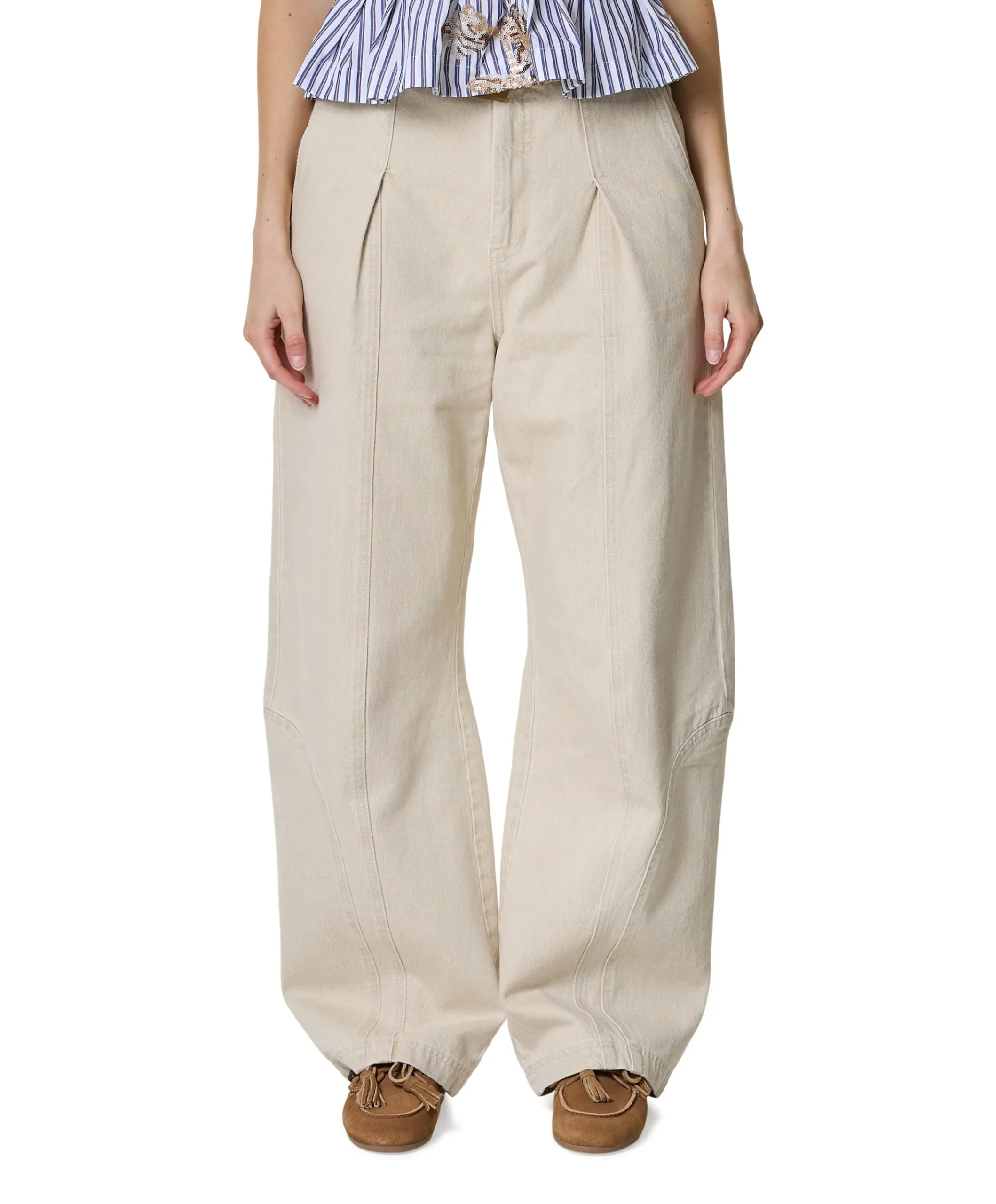 NANINA dames jeans beige