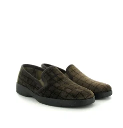 Neles 18204 heren pantoffels bruin