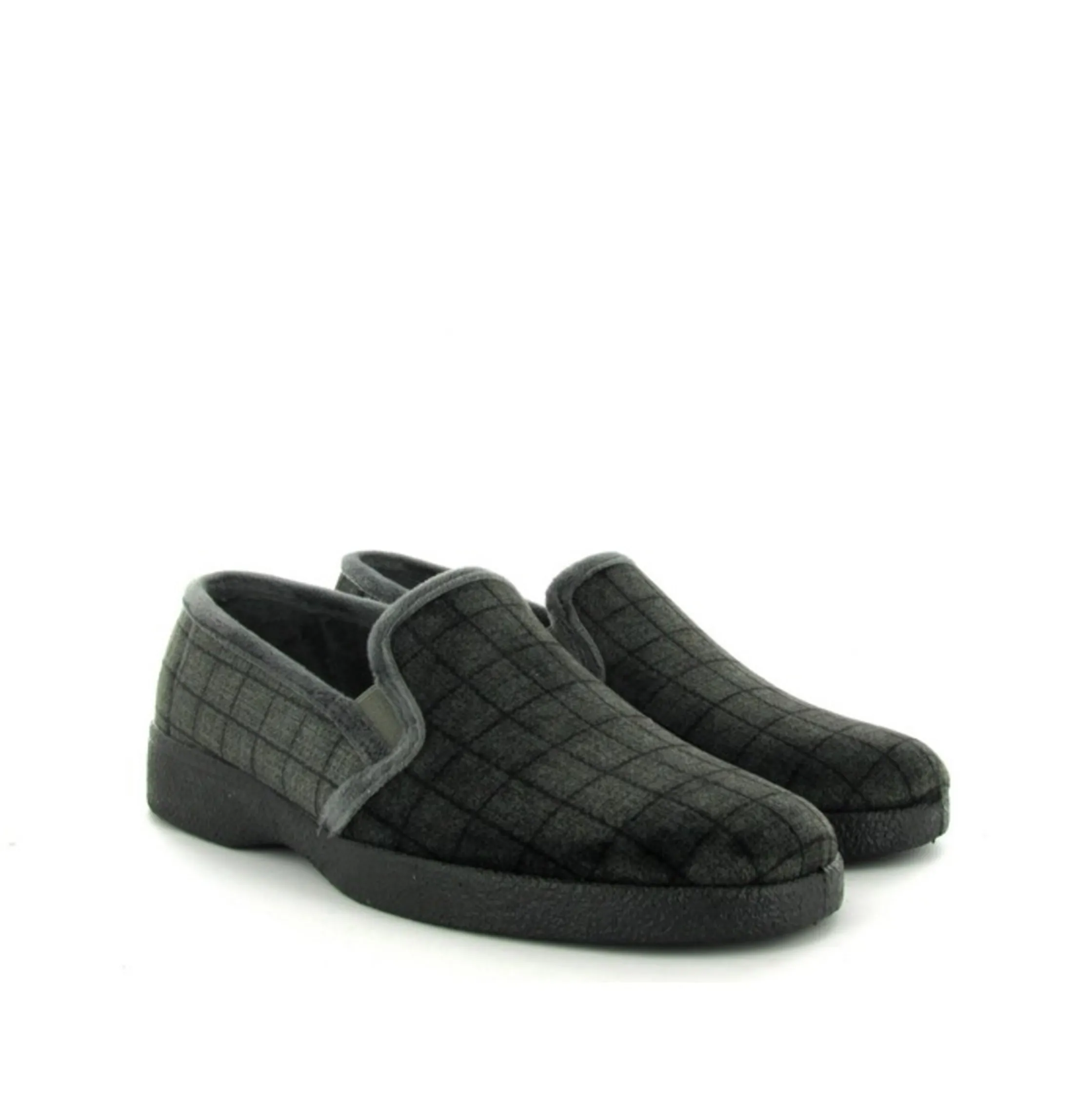 Neles 18204 heren pantoffels grijs