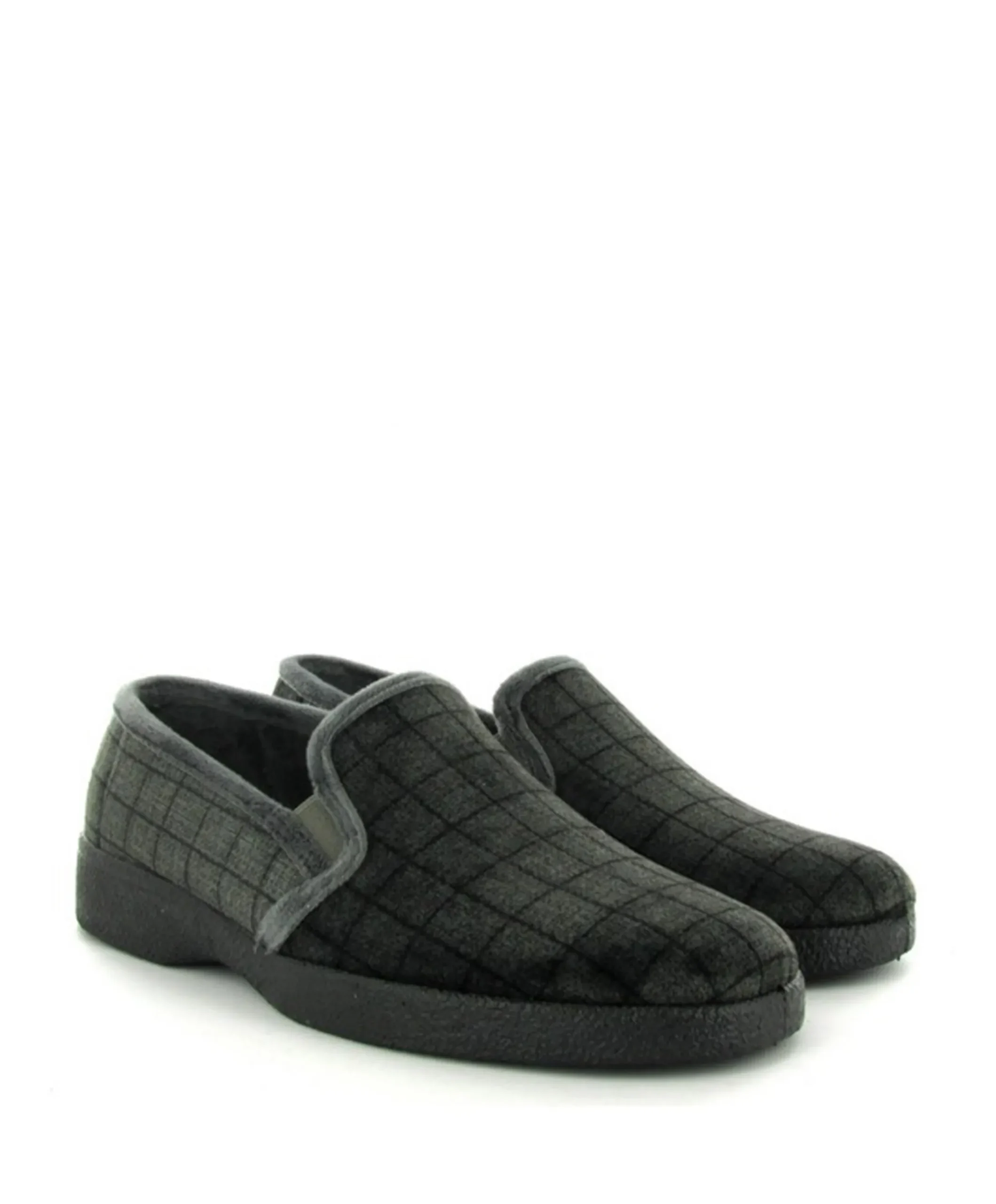 Neles 18204 heren pantoffels grijs