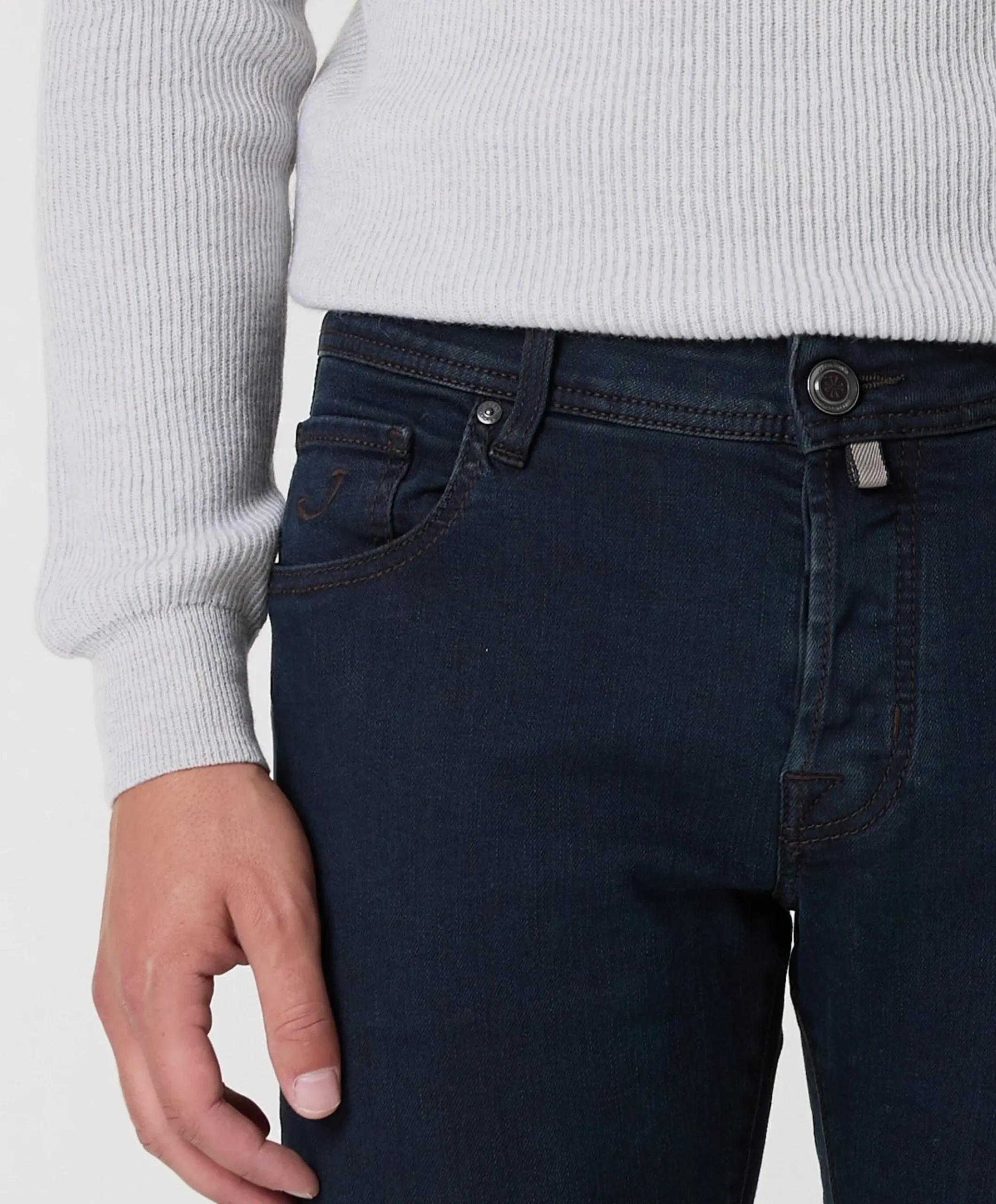 Nick Slim 5 pkt heren jeans blauw