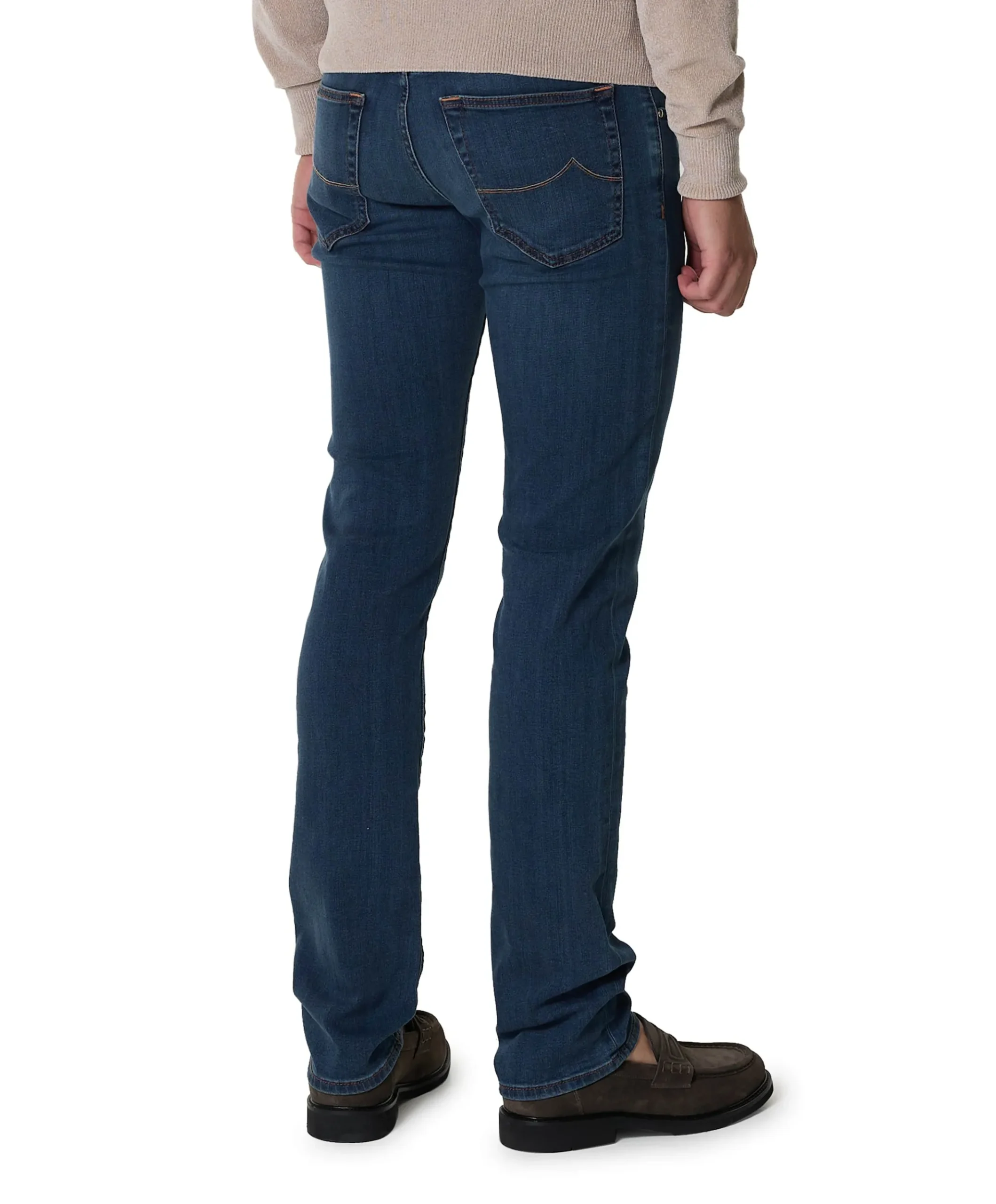 Nick Slim 5 pkt heren jeans blauw