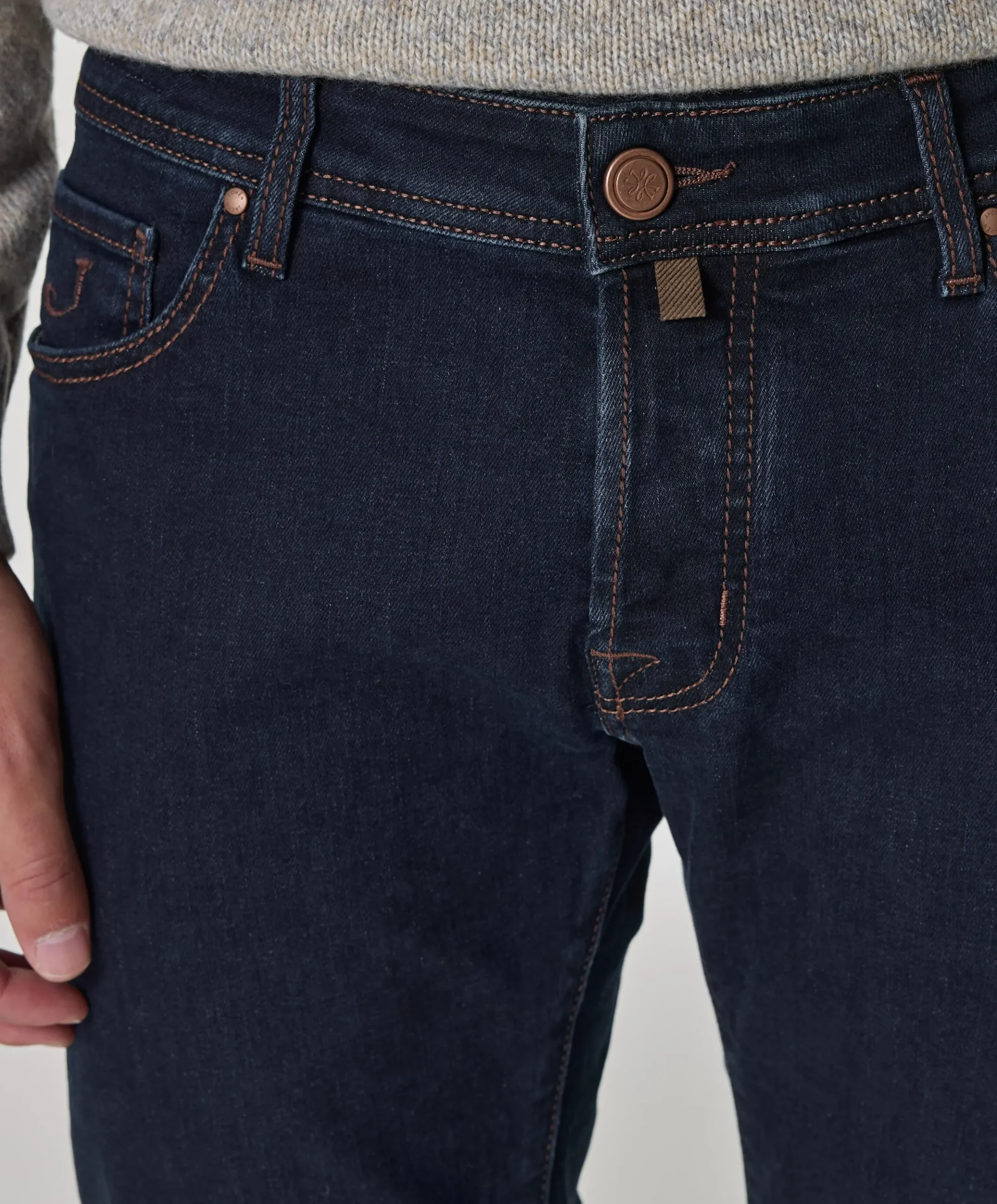 Nick Slim 5 pkt heren jeans blauw