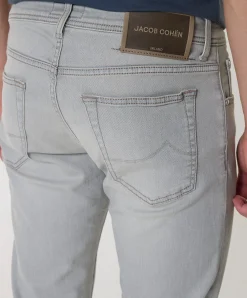 Nick Slim 5 pkt heren jeans grijs
