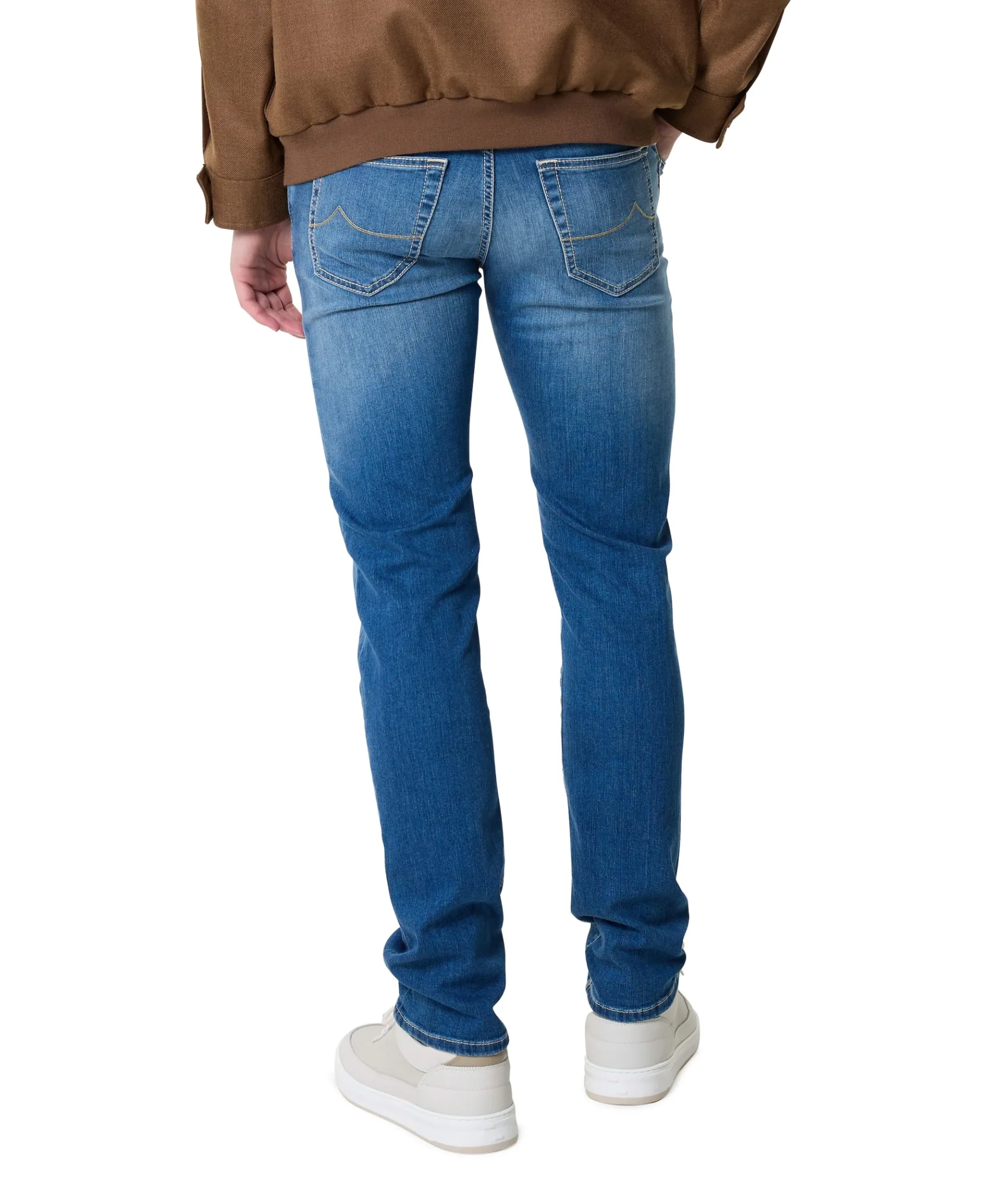Nick Slim 5 Pocket heren jeans blauw