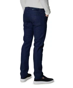 Nick Slim 5 Pocket heren jeans blauw