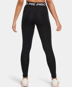 Nike Pro Big Kids' (girls') Legging meisjes tights zwart