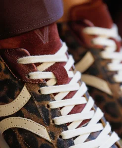 Nilla Khloe dames sneakers bruin