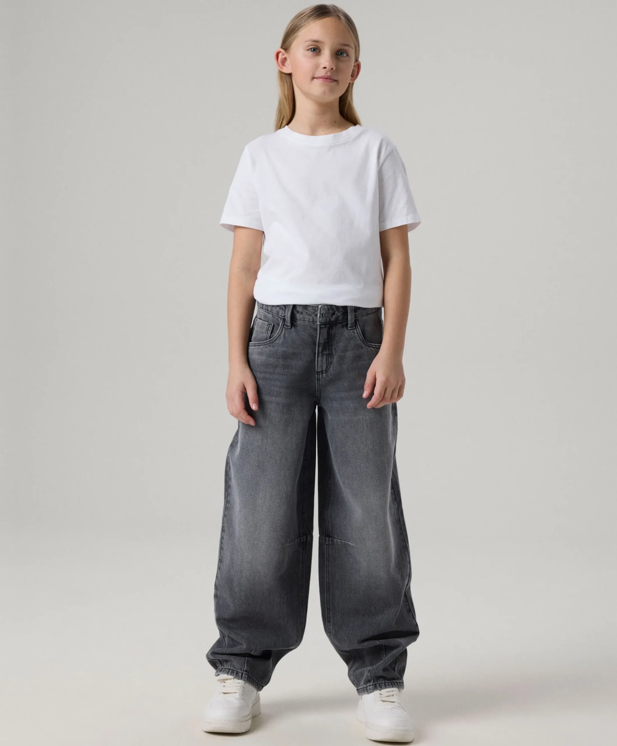NKFBELLA BARREL JEANS 2113-RM NOOS meisjes jeans grijs