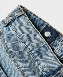 NKFBELLA SKATER DESTROY JEANS 5288- meisjes jeans blauw