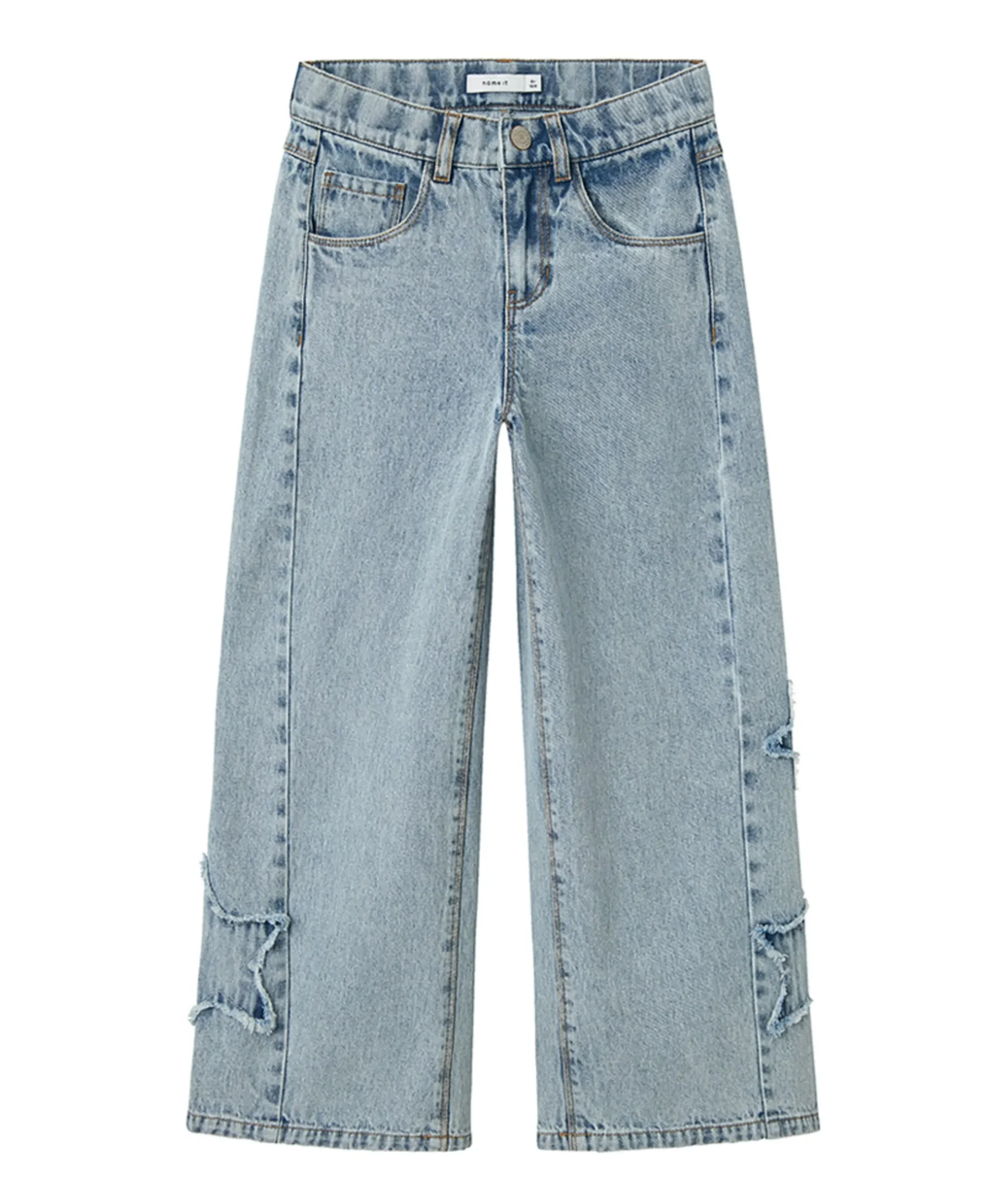 NKFBELLA SKATER DESTROY JEANS 5288- meisjes jeans blauw