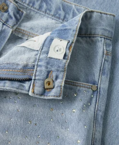 NKFBELLA WIDE RHINE 6608-IM meisjes jeans blauw