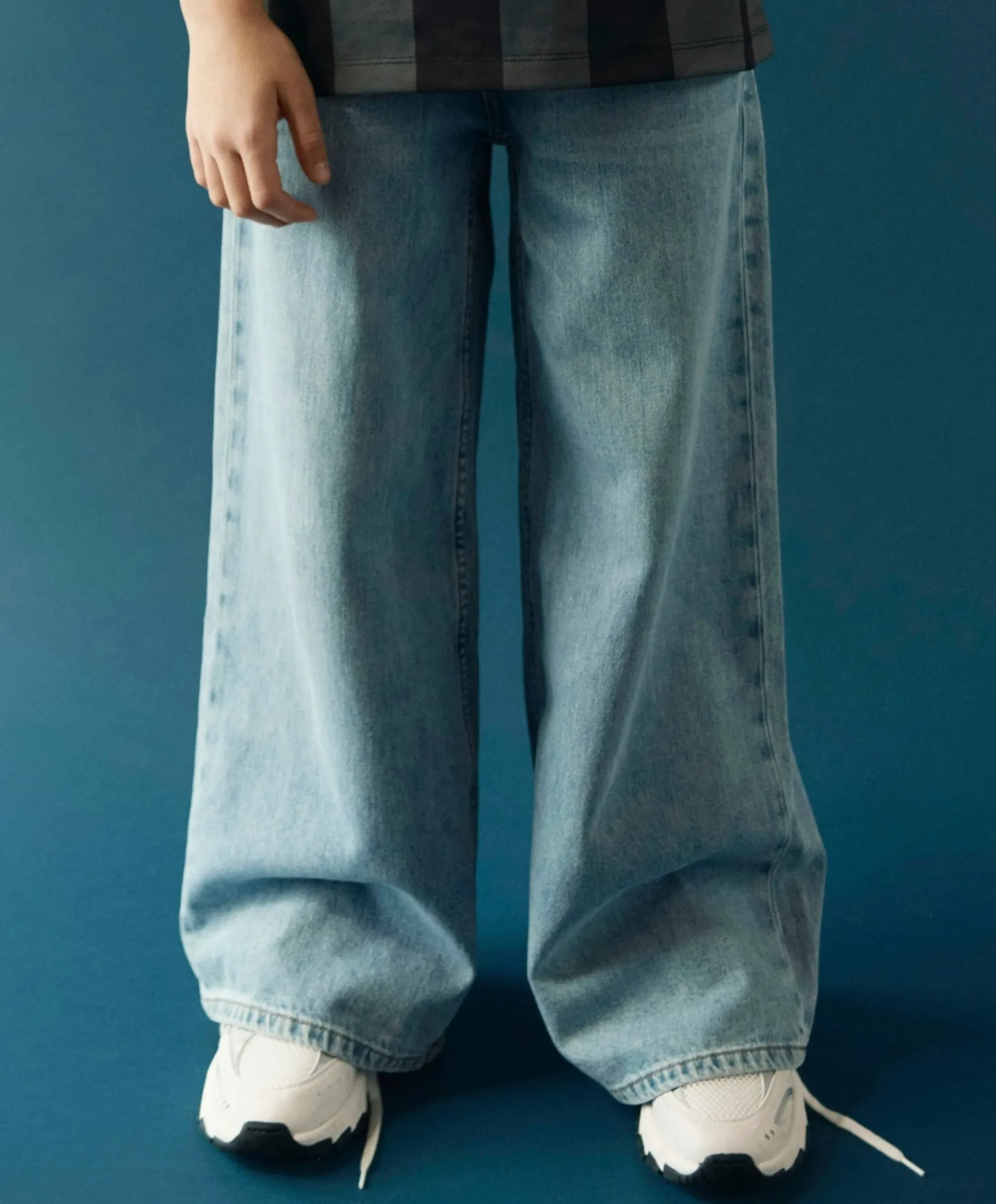NKFBELLA X-WIDE CLOSURE JEANS 8181- meisjes jeans blauw