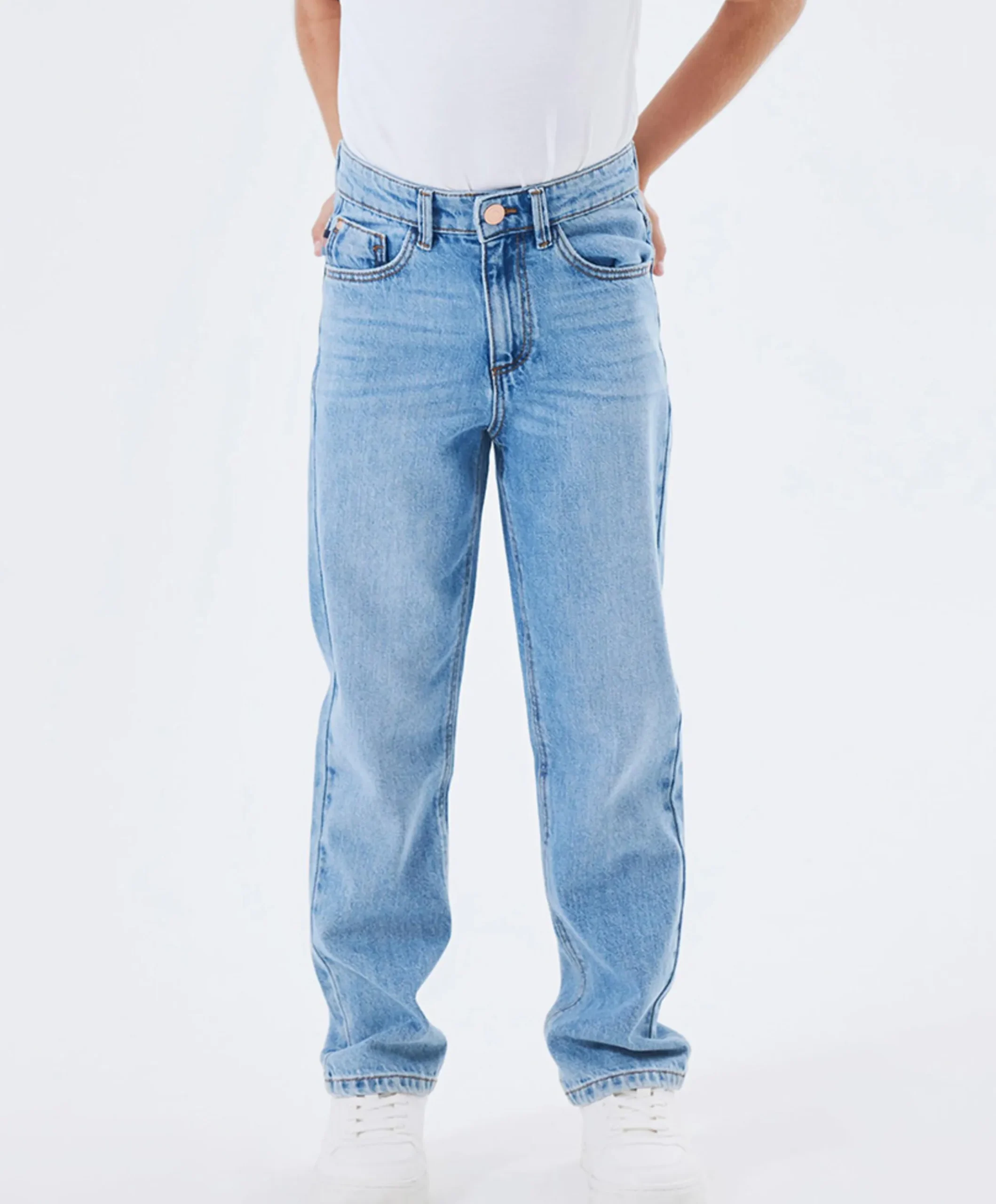 NKFROSE HW STRAIGHT 9222-BE N jeans blauw