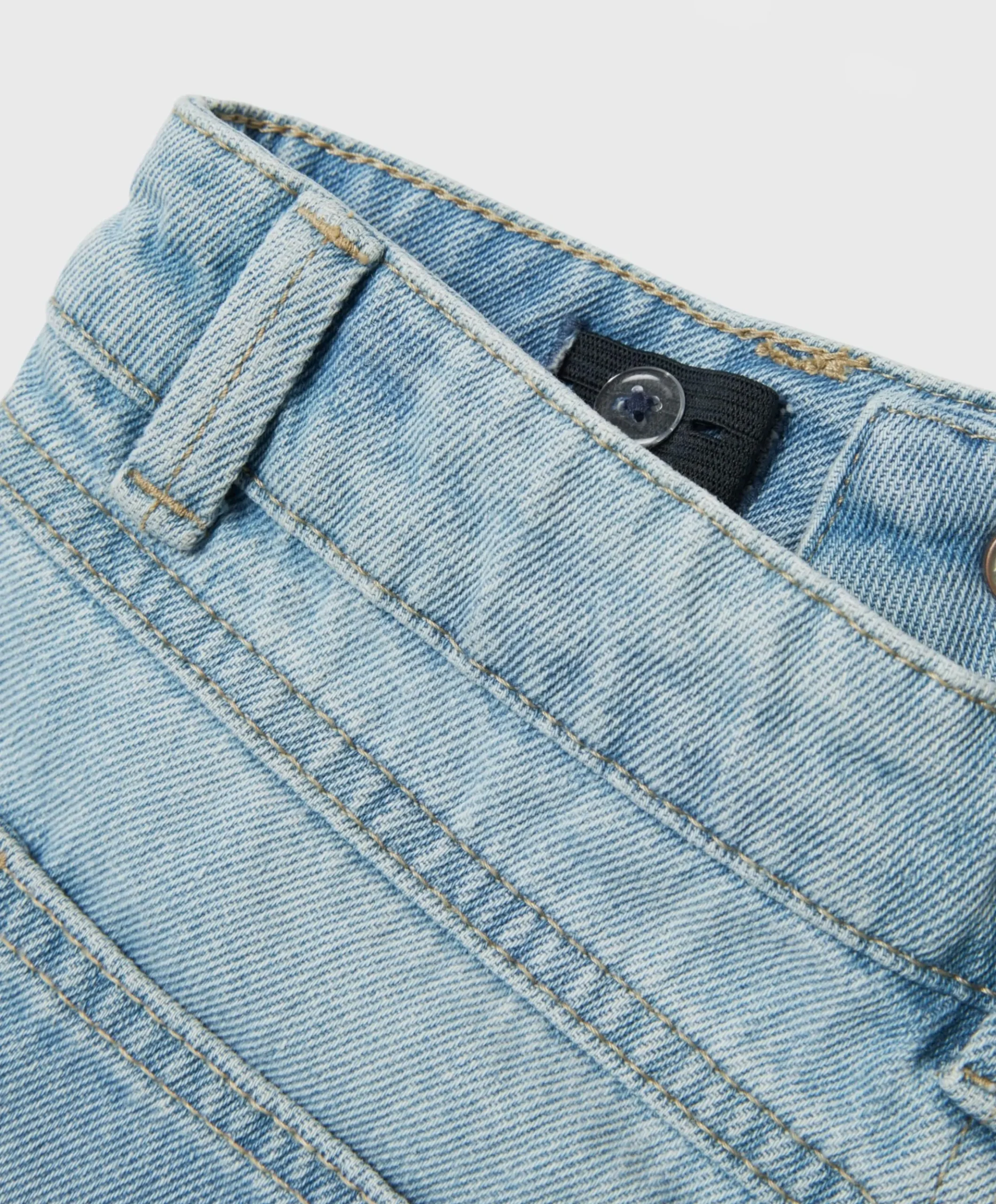 NKFROSE HW WIDE JEANS 1411-TE NOOS meisjes jeans blauw
