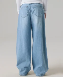 NKFROSE HW WIDE JEANS 1411-TE NOOS meisjes jeans blauw