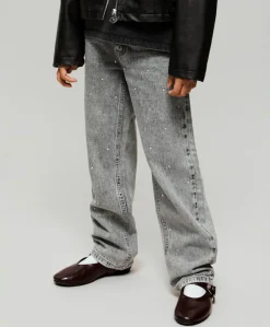 NKFROSE STRAIGHT JEANS 3366-BE NOOS meisjes jeans grijs