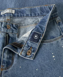 NKFROSE WIDE DECOR 4760-IM meisjes jeans blauw