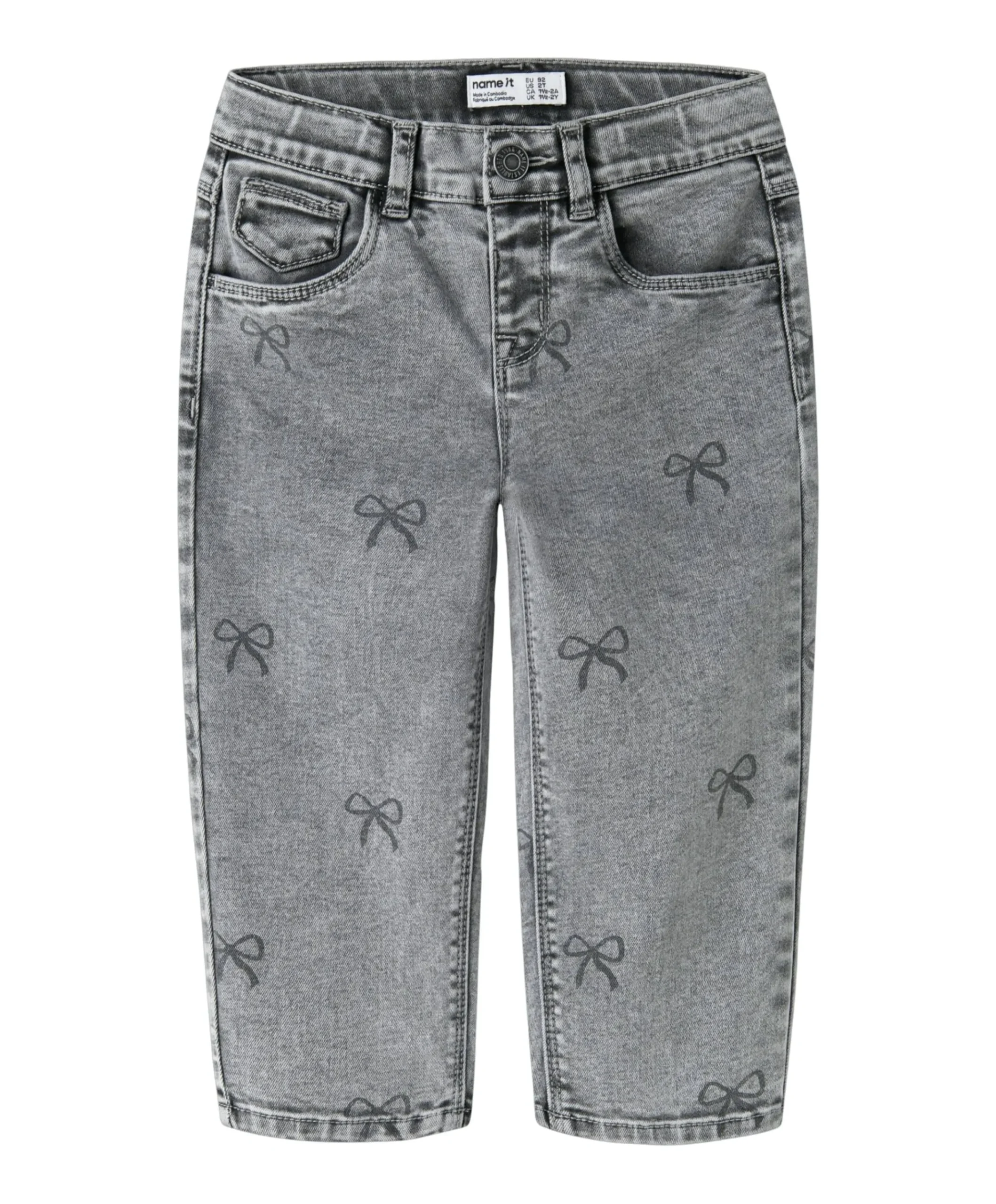NMFBELLA MOM SHAPED JEANS 3555-ON F meisjes jeans grijs