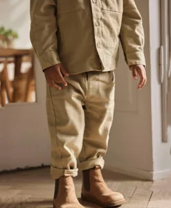 NMMKOA LOOSE PANT LIL meisjes broek beige