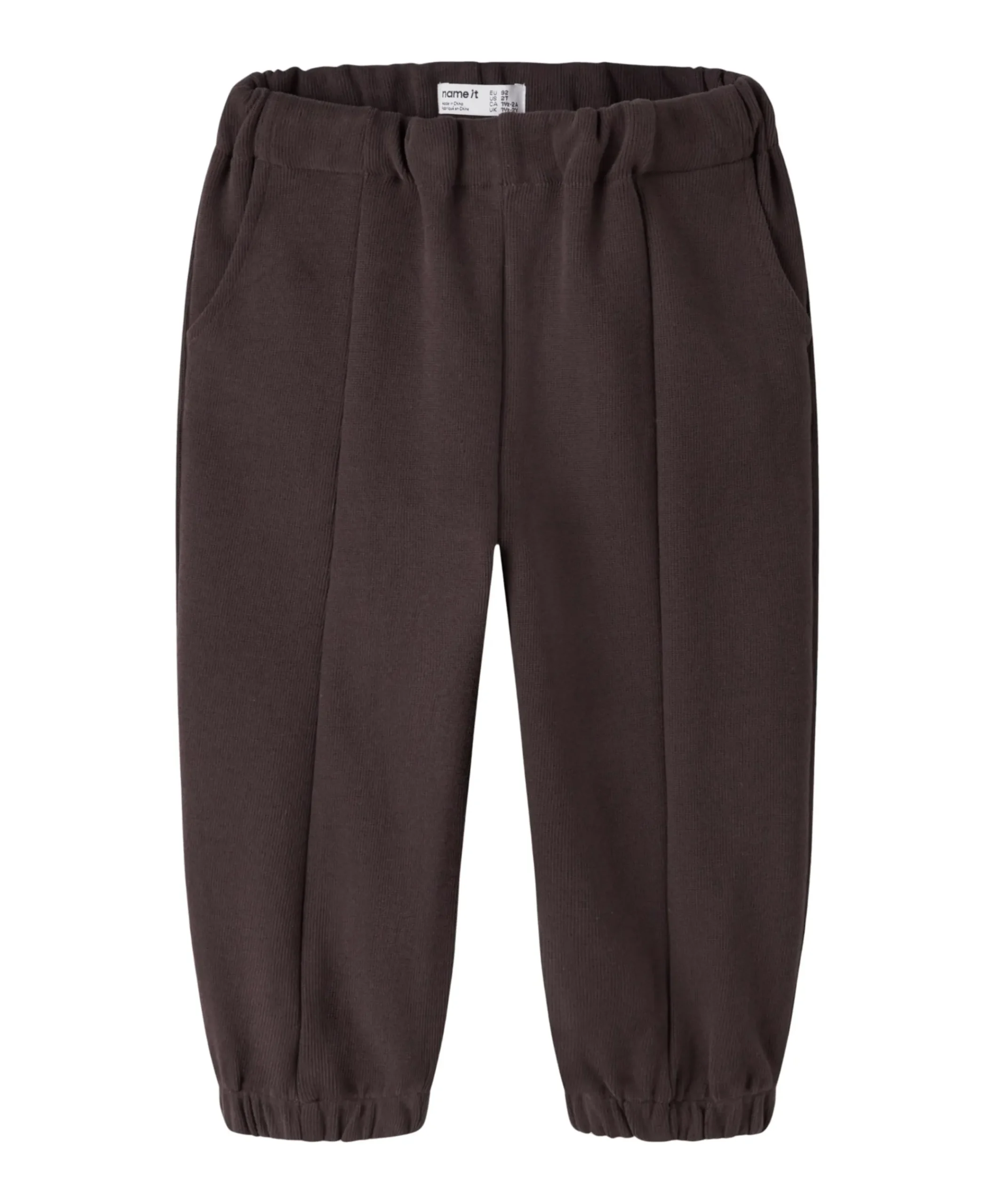 NMMOSBORNE BARREL SWEAT PANT meisjes broek bruin