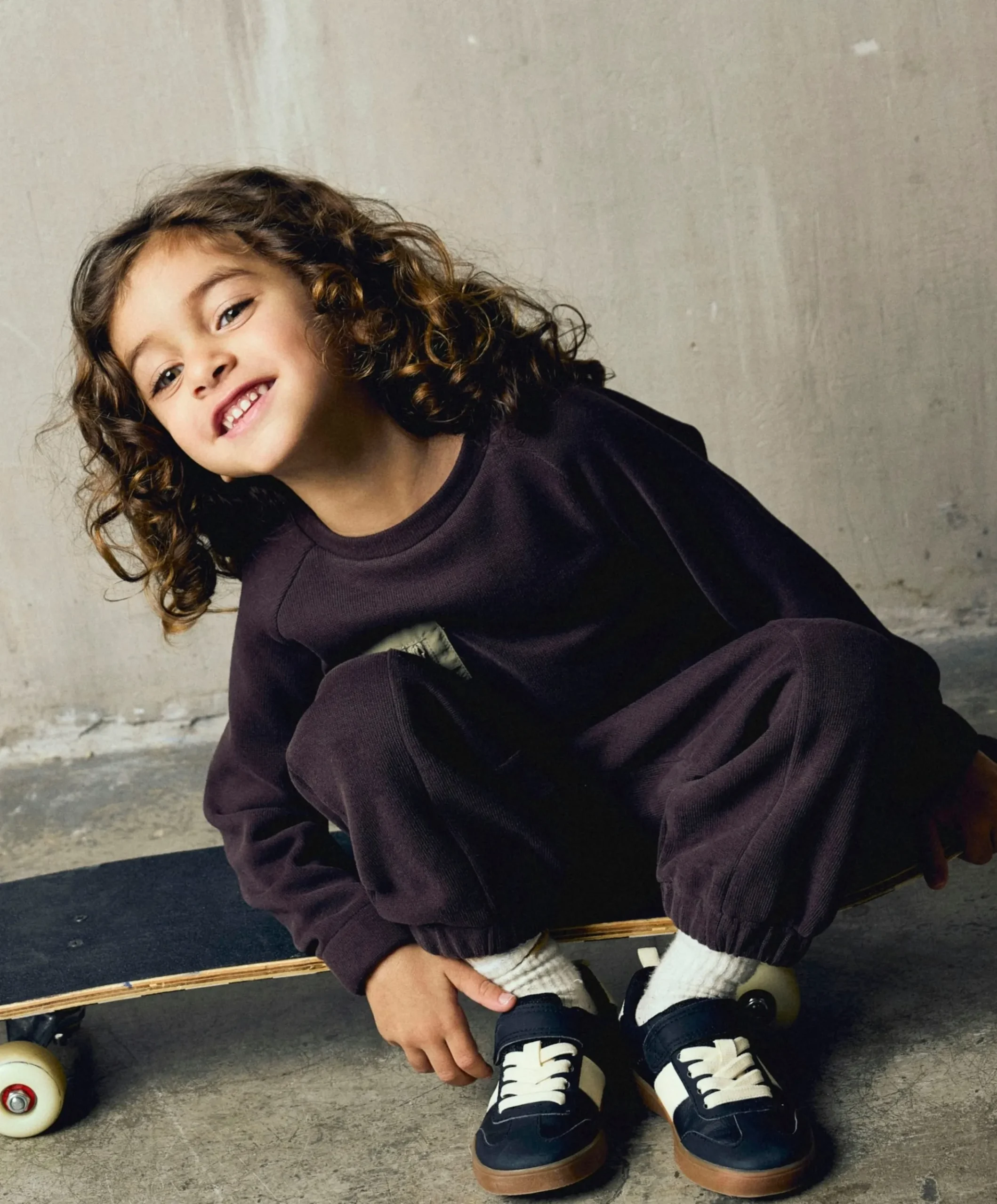 NMMOSBORNE BARREL SWEAT PANT meisjes broek bruin