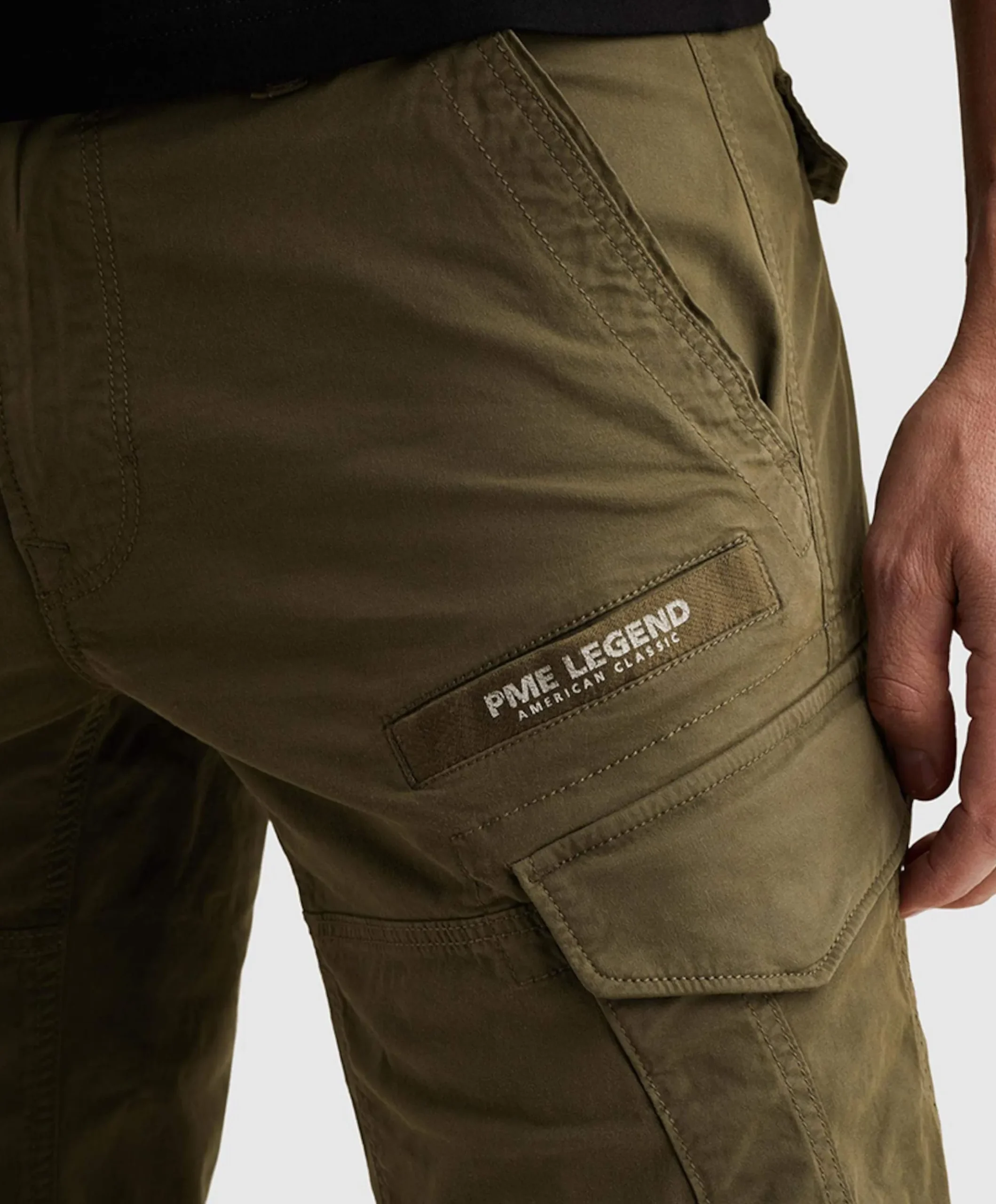 NORDROP CARGO SHORTS STRETCH TWILL heren korte broek groen