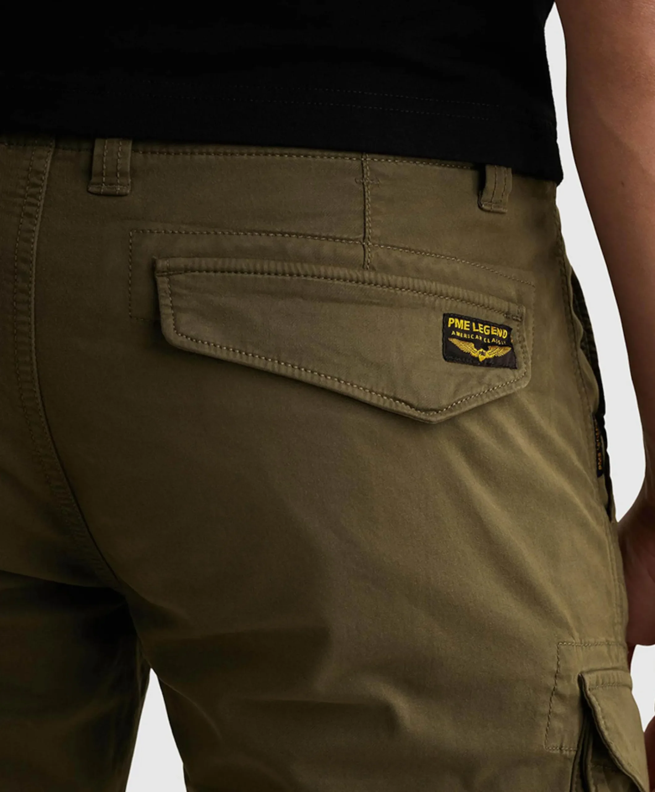 NORDROP CARGO SHORTS STRETCH TWILL heren korte broek groen