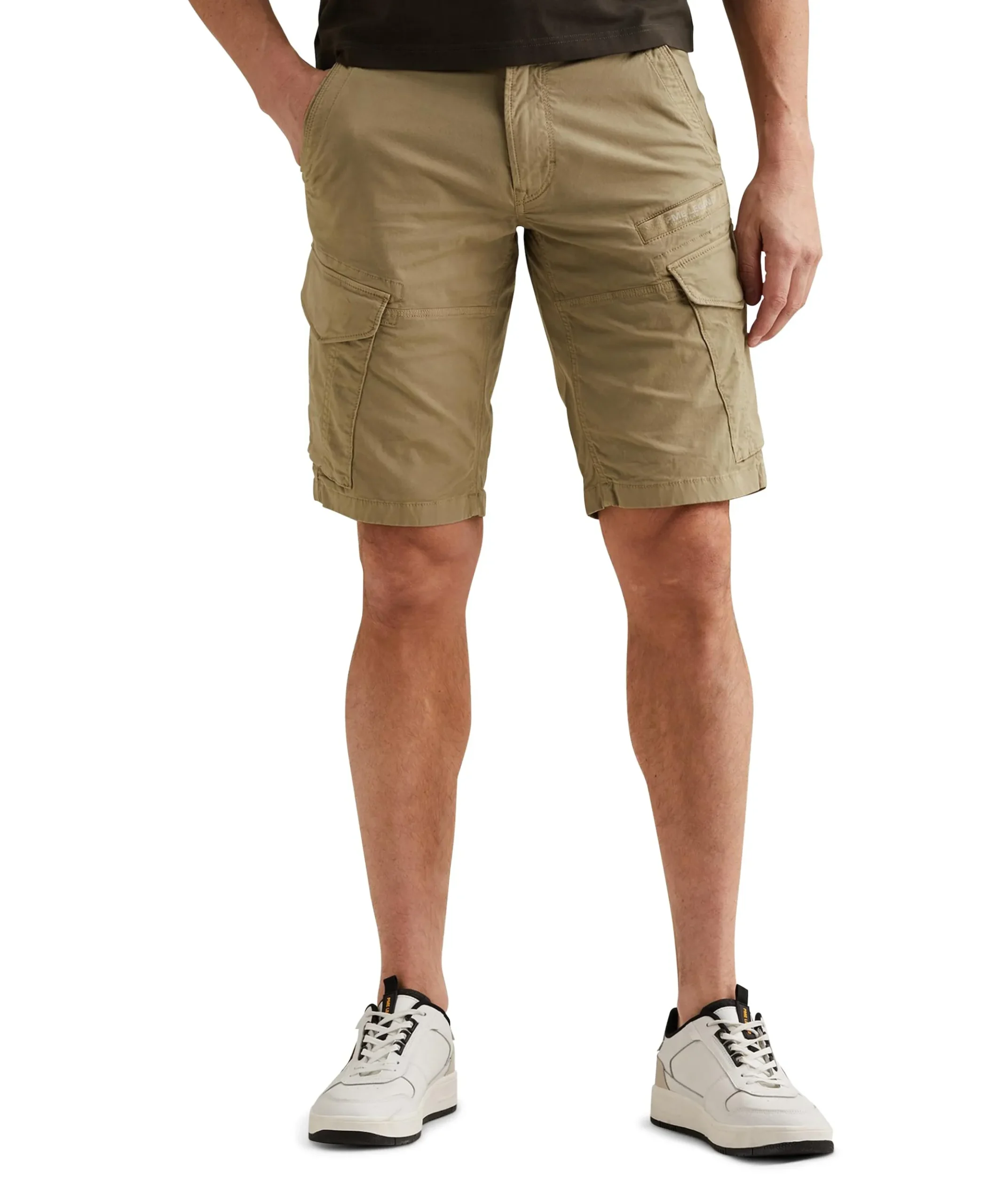 NORDROP CARGO SHORTS STRETCH TWILL heren korte broek beige