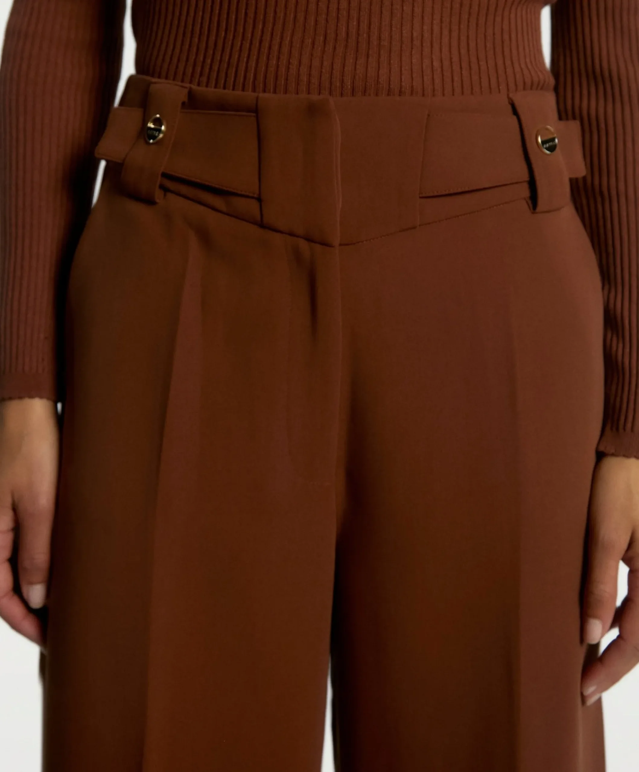 NORE BUTTONS RPES 345 dames broek bruin