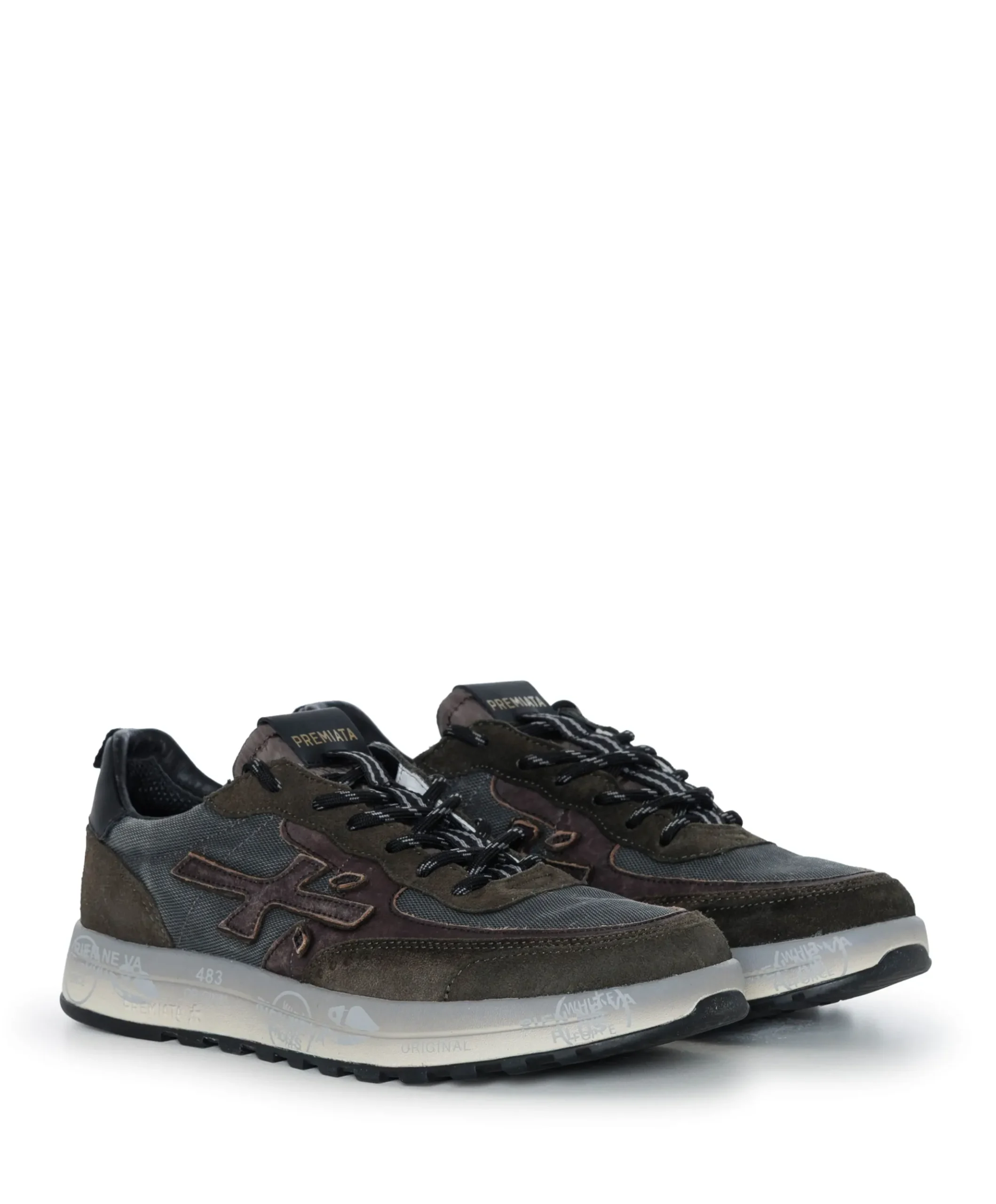 Nous heren sneakers bruin