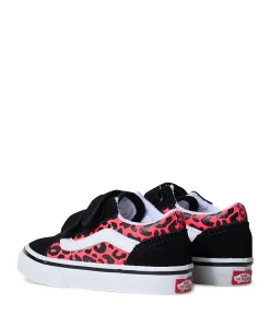 Old Skool V GLITTER meisjes sneakers roze