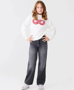 Oliana G meisjes jeans grijs