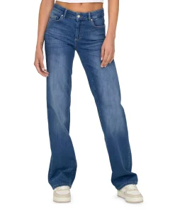 ONLBLUSH MID STRAIGHT DNM REA12187 dames jeans blauw