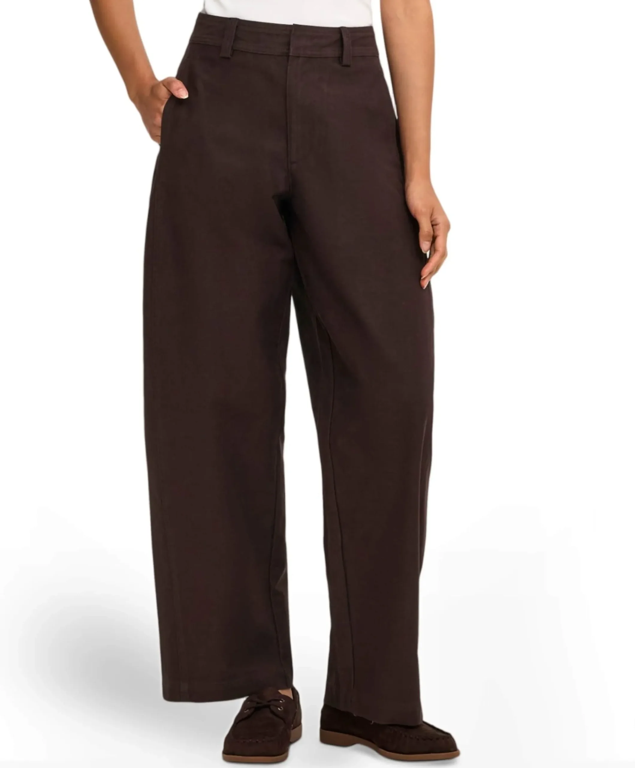 ONLCLAIR MW BARREL NOOS dames broek bruin