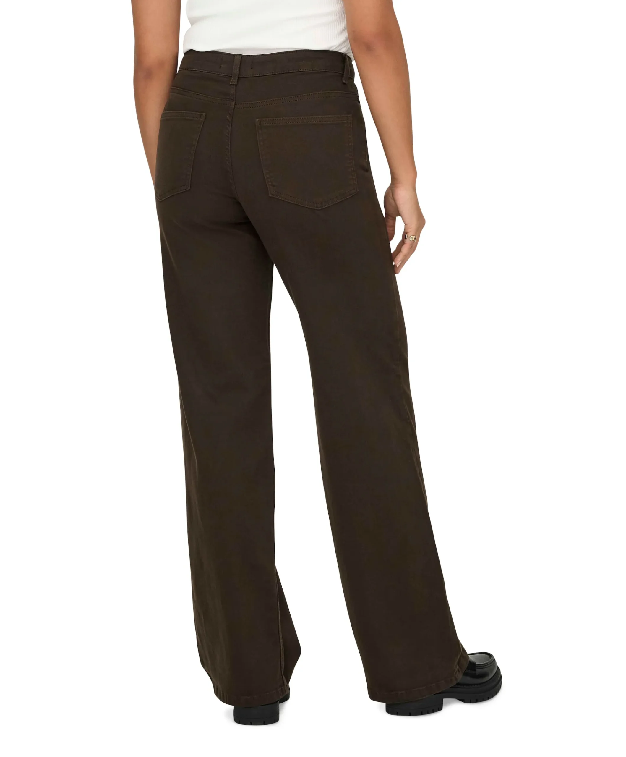 ONLMADISON BLUSH HW WIDE COLOR dames jeans bruin
