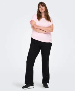 ONPFOLD MW JAZZ NOOS dames plussize trainingsbroek zwart