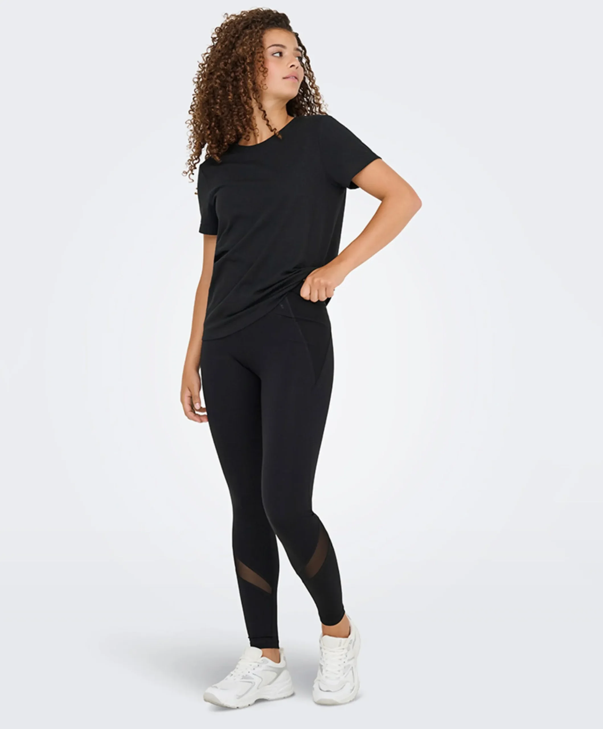ONPRYA-3-POSH HW PCK dames tights zwart