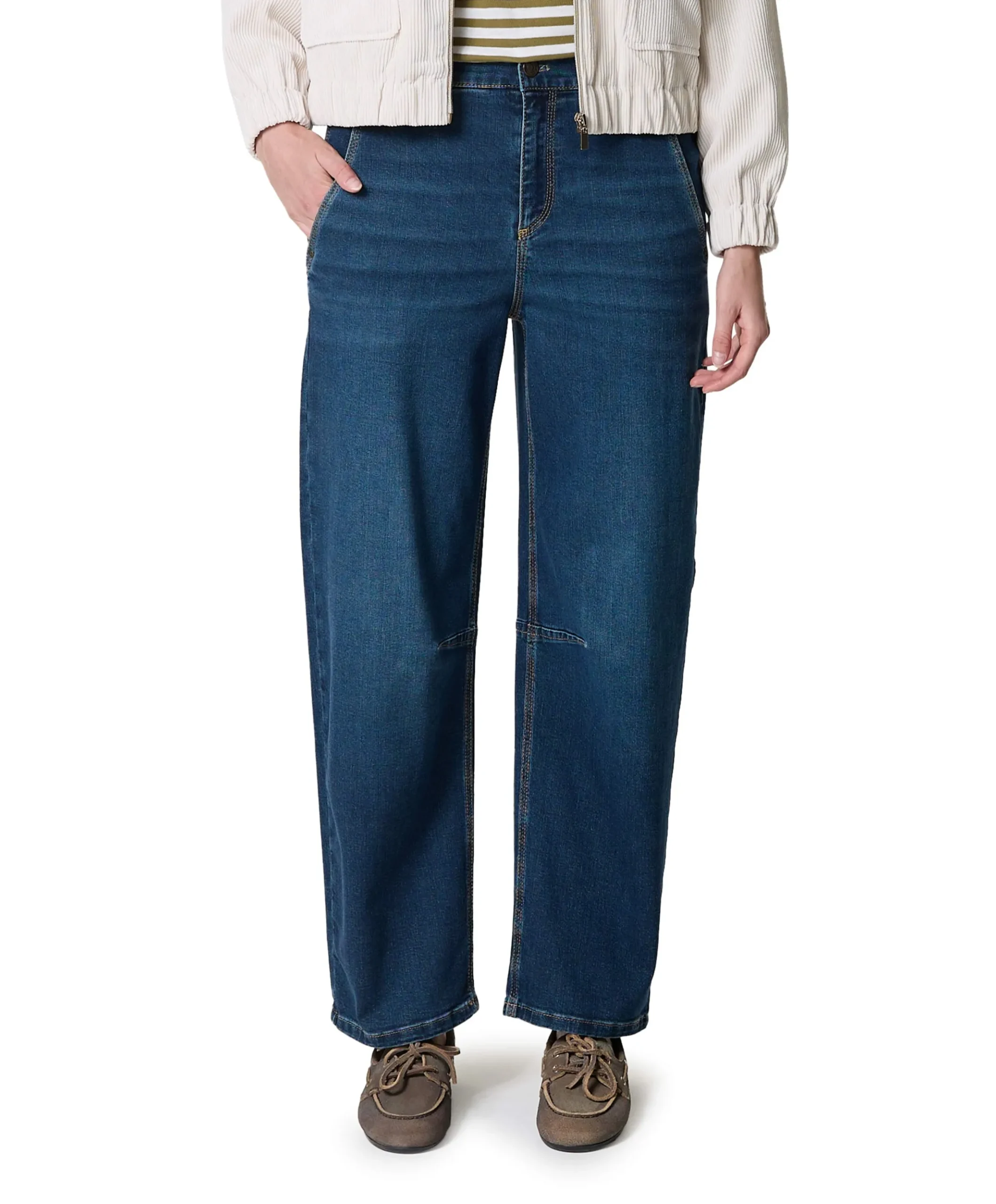 O-Shape Modern dames jeans blauw