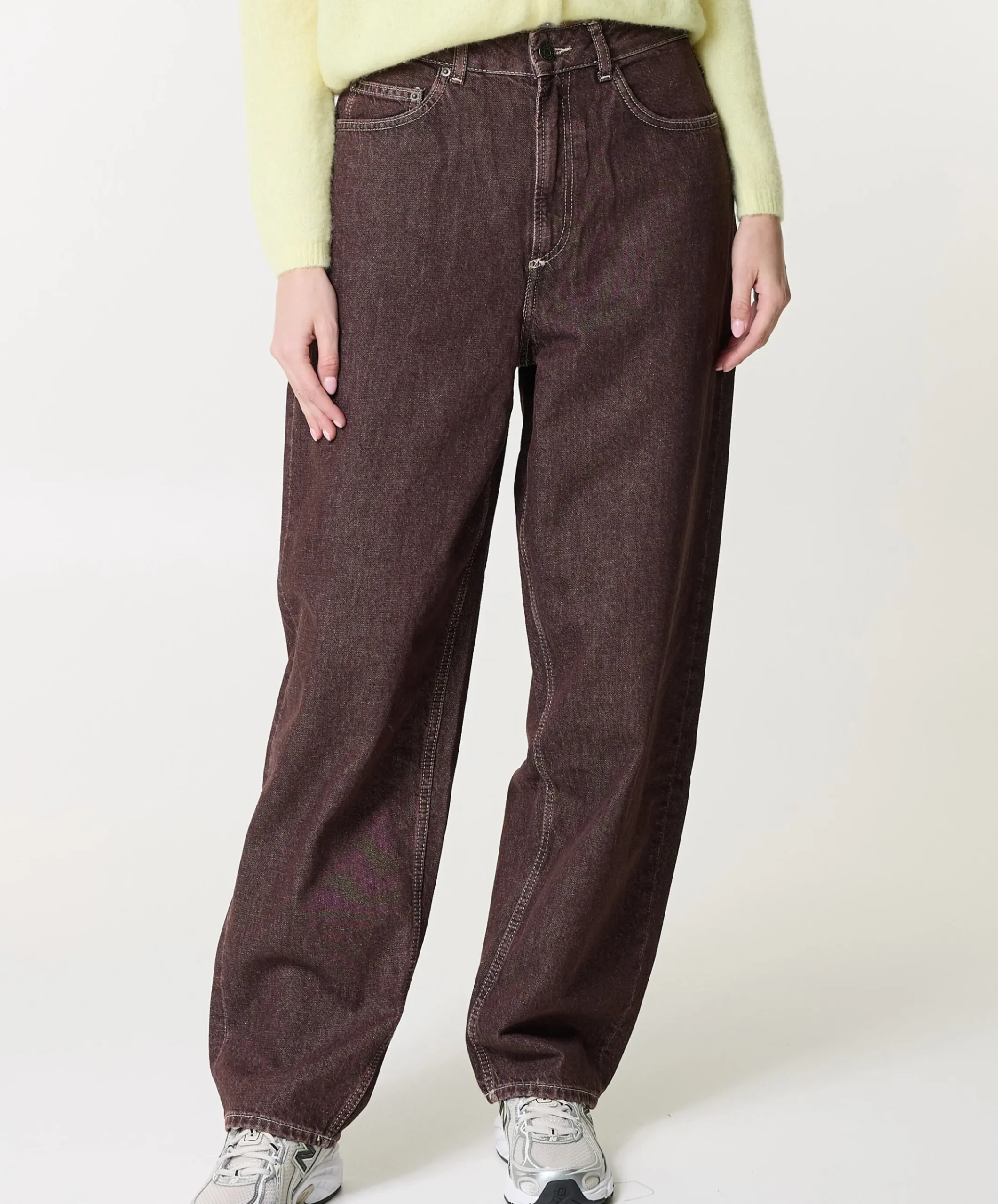 Oshow dames broek bruin