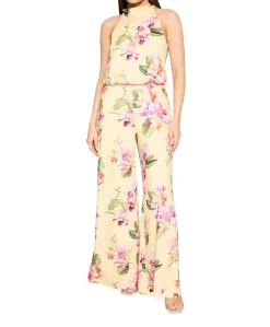 Overall Lang ohne Arm dames jumpsuit geel