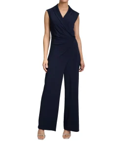 Overall Lang ohne Arm dames jumpsuit blauw