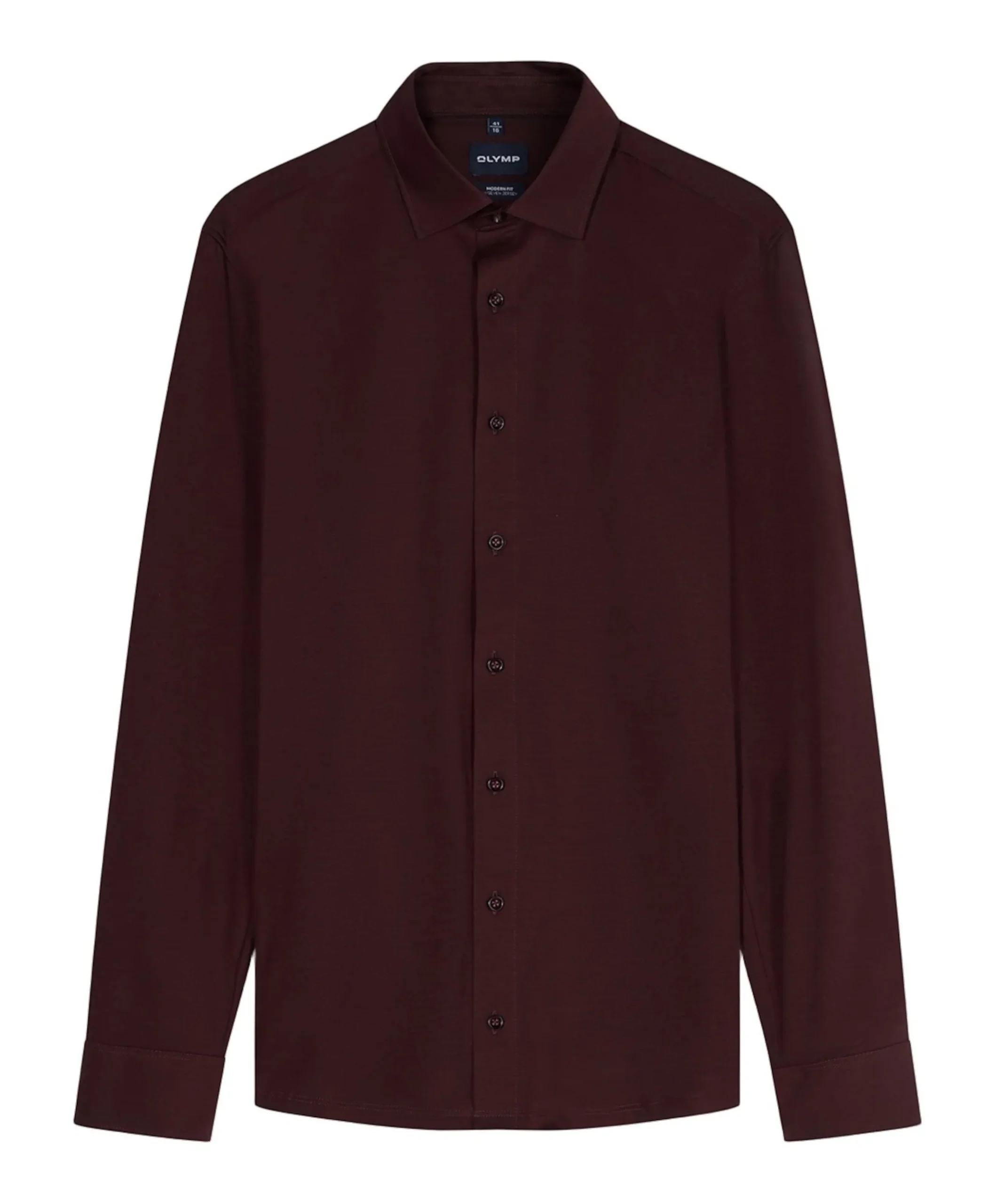 Overhemd lange mouw bordeaux