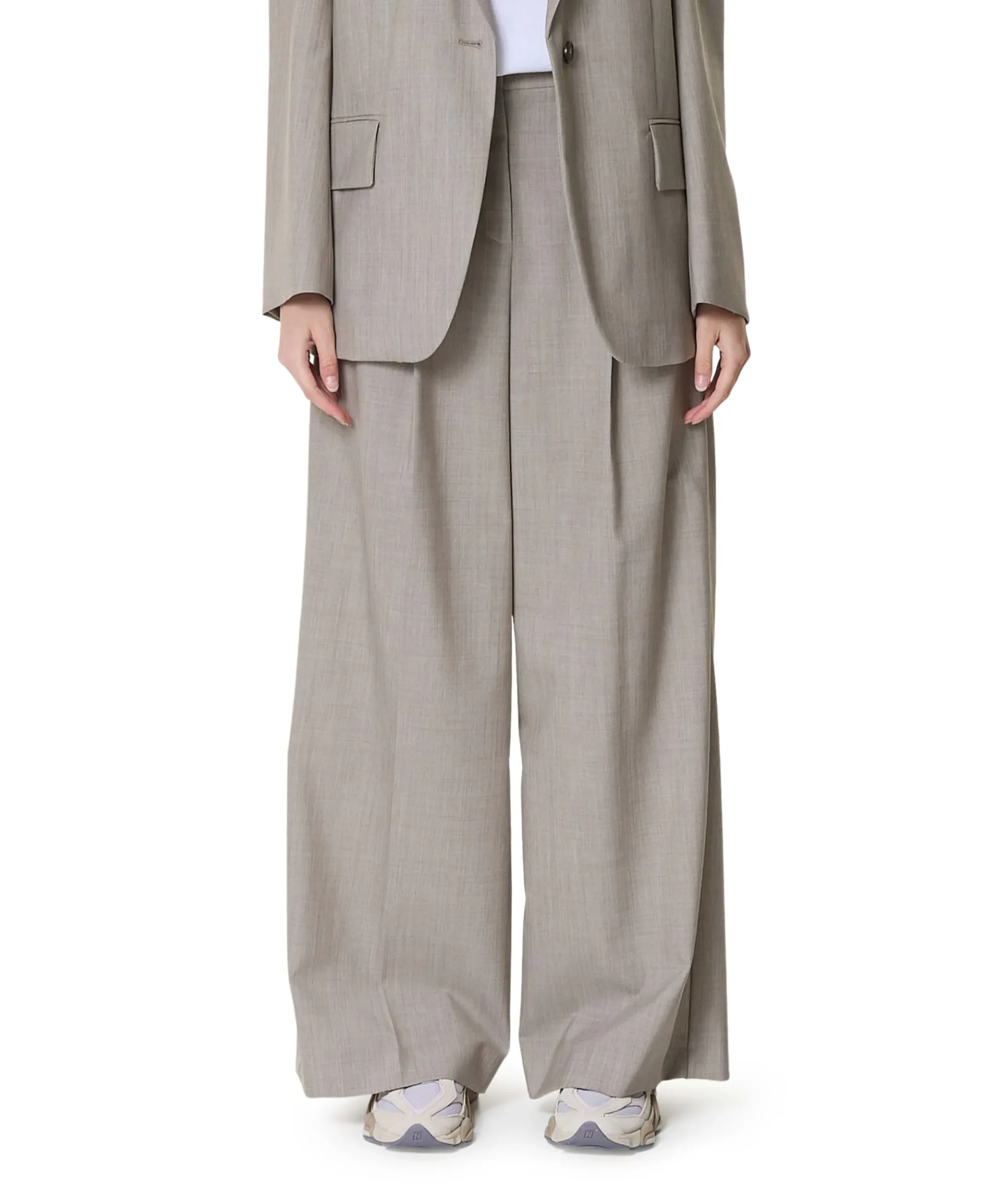 Ovvio Tela Tropical Pura dames pantalon grijs