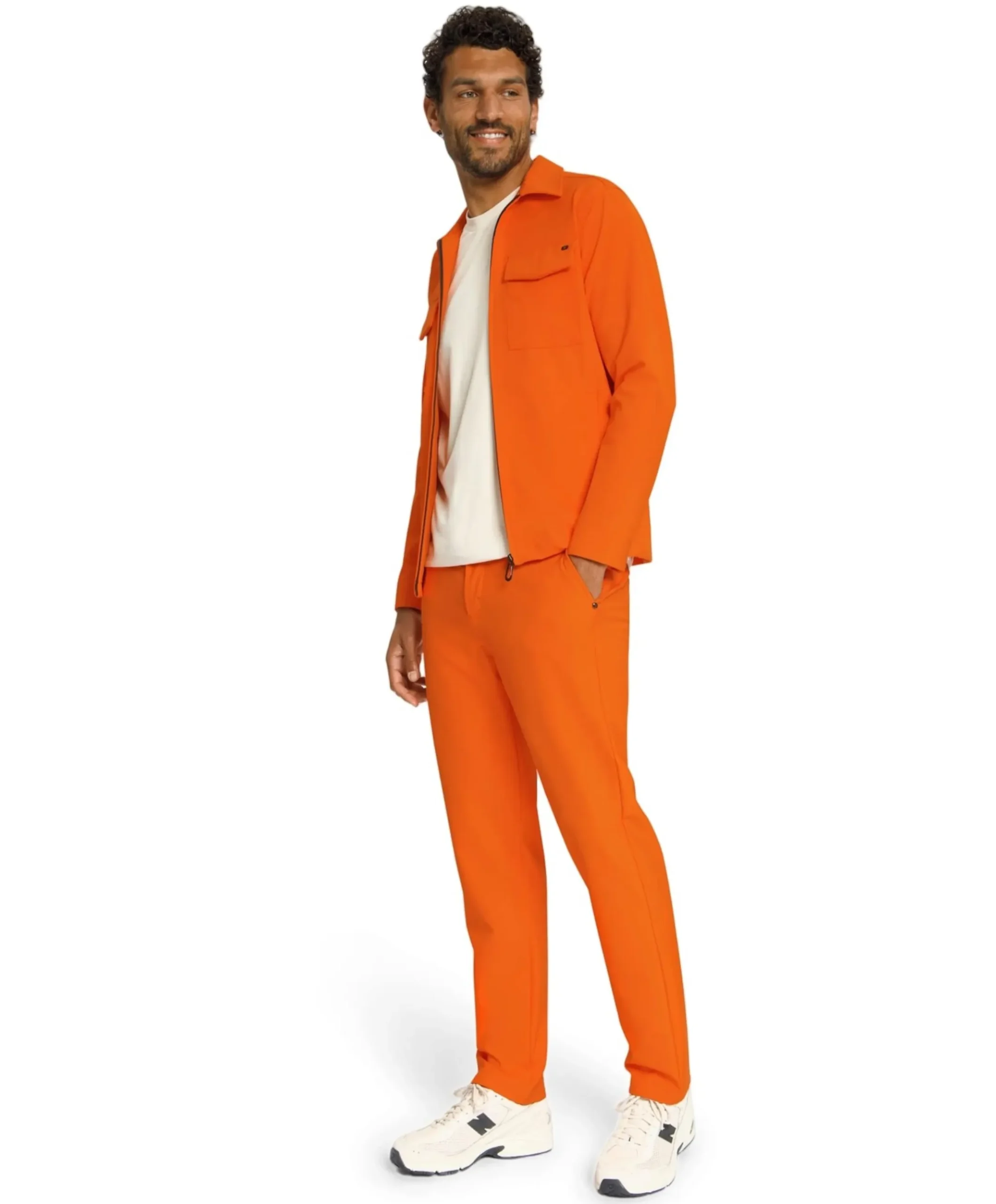 Pants Chino 4-Way Stretch Sedoc Rel heren broek oranje