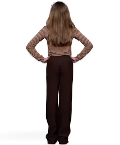 Pants comfy meisjes broek bruin
