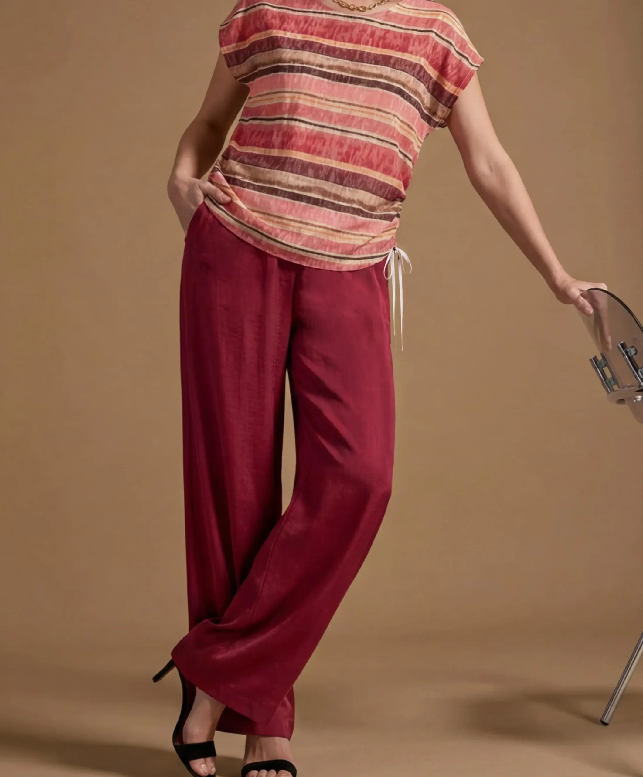 PARIGI dames pantalon rood