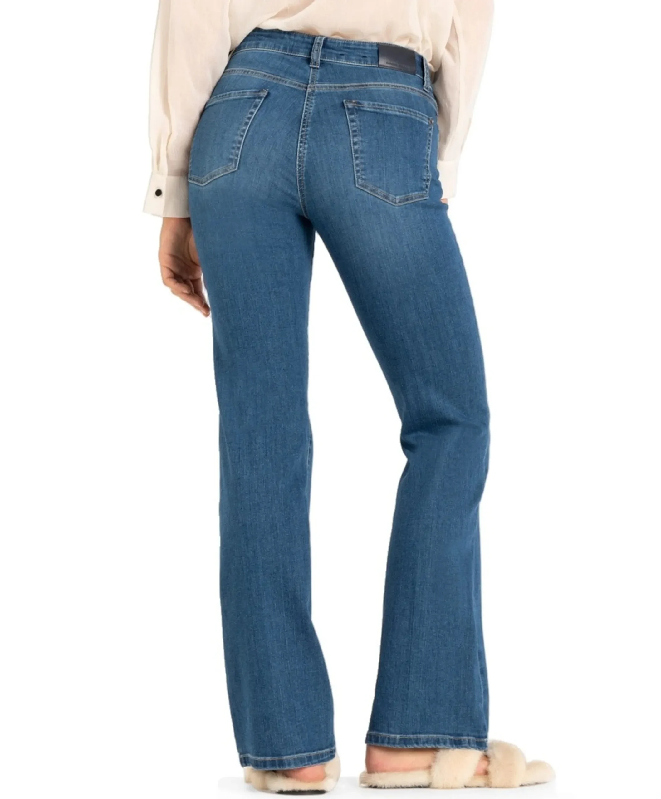 Paris flared L33 dames jeans blauw